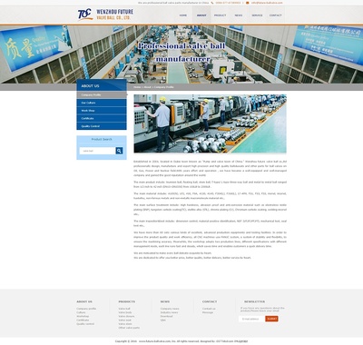 纯英文外贸优化型网站建设-温州前程阀门有限公司外贸站|企业官网|网页|zhenglunyu - 原创设计作品